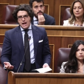El diputado de VOX José María Figaredo durante un pleno en el Congreso de los Diputados. Eduardo Parra/Europa Press.