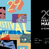 Cartel de la 29ª edición del Festival de Málaga