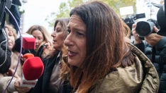 Leire Díez a su llegada a los juzgados de Plaza de Castilla para declarar por el 'caso Leire Díez'. Foto de archivo: Matias Chiofalo / Europa Press