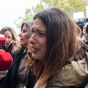Leire Díez a su llegada a los juzgados de Plaza de Castilla para declarar por el 'caso Leire Díez'. Foto de archivo: Matias Chiofalo / Europa Press