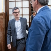 El ministro de la Presidencia, Félix Bolaños, durante una sesión plenaria en el Congreso de los Diputados. Foto de archivo: Jesús Hellín / Europa Press