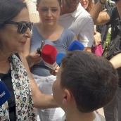 Margarita Robles en Ceuta (Gabriela Sardá/Europa Press)