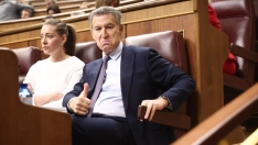 La portavoz del PP en el Congreso, Ester Muñoz, y el presidente del PP, Alberto Núñez Feijóo. Eduardo Parra/Europa Press.