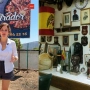 La presidenta de la Comunidad de Madrid, Isabel Díaz Ayuso (i), e imágenes del interior del restaurante en el pasado. Elaboración propia (Imágenes de Instagram))