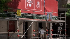 Fachada de la sede nacional del PSOE en Ferraz. Foto de archivo: Diego Radamés / Europa Press
