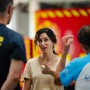 La presidenta de la Comunidad de Madrid, Isabel Díaz Ayuso, durante una visita al Parque Central de Bomberos. Foto de archivo: Mateo Lanzuela / Europa Press