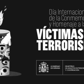 Cartel Día Internacional del Homenaje a las Víctimas del Terrorismo. Fuente: Ministerio del Exterior