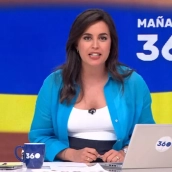 La periodista y presentadora Aida Bao esta mañana en su despedida de 'Mañaneros 360' de TVE. Fuente: @pabloo_c5 en X