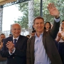 El líder del Partido Popular, Alberto Núñez Feijóo, y el presidente del PP de Melilla y de la Ciudad Autónoma, Juan José Imbroda