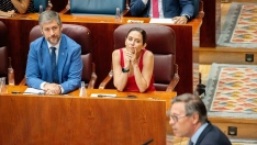 La presidenta de la Comunidad de Madrid, Isabel Díaz Ayuso, y el consejero de Presidencia,  Miguel Ángel García Martín. Gabriel Luengas / Europa Press