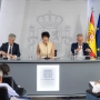 El ministro del Interior, Fernando Grande-Marlaska, la portavoz del Gobierno y ministra de Inclusión, Seguridad Social y Migraciones, Elma Saiz, y el ministro de Política Territorial y Memoria Democrática, Ángel Víctor Torres. Jesús Hellín / Europa Press
