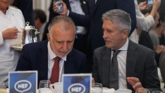 El ministro de Política Territorial y Memoria Democrática, Ángel Víctor Torres, y el ministro de Interior, Fernando Grande-Marlaska. Alejandro Martínez Vélez / Europa Press