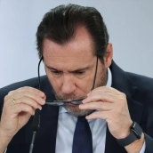 El ministro Óscar Puente, este martes tras el Consejo de Ministros