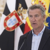 El presidente del Partido Popular, Alberto Núñez Feijóo. Marcos Moreno/Europa Press.