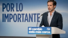 El portavoz nacional del Partido Popular, Borja Sémper, en rueda de prensa. A. Pérez Meca / Europa Press