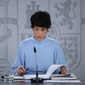 La ministra de Inclusión Seguridad Social y Migracioneas y portavoz del Gobierno, Elma Saiz.