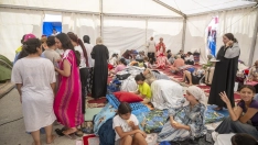 Varias menores migrantes en Ceuta. Marcos Moreno / Europa Press