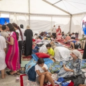 Varias menores migrantes en Ceuta. Marcos Moreno / Europa Press