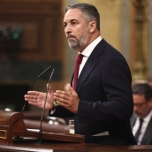 EuropaPress 7745957 presidente vox santiago abascal interviene sesion plenaria congreso