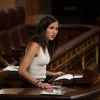 La secretaria general de Podemos, Ione Belarra, durante su intervención en el Congreso de los Diputados esta mañana. Fernando Sánchez / Europa Press