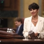 La portavoz del PNV en el Congreso, Maribel Vaquero, esta mañana. Eduardo Parra / Europa Press