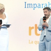 El director de Televisión Española (TVE), Sergio Calderón, durante la presentación de la nueva temporada televisiva. Fuente: RTVE