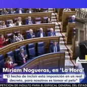 Nogueras: “Junts no acepta que subir las pensiones implique mantener la ocupación y el impago de viviendas”