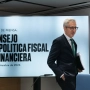 El ministro de Hacienda, Arcadi España, ofrece declaraciones a los medios tras la reunión del Consejo de Política Fiscal y Financiera (CPFF). Fernando Sánchez / Europa Press