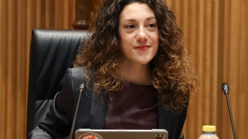 La diputada y portavoz adjunta de Sumar, Aina Vidal, en el Congreso de los Diputados. Foto de archivo: Marta Fernández / Europa Press