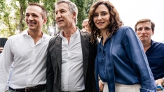 La presidenta de la Comunidad de Madrid, Isabel Díaz Ayuso y el presidente del PP, Alberto Núñez Feijóo