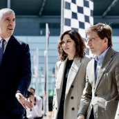 La presidenta de la Comunidad de Madrid, Isabel Díaz Ayuso y el alcalde de Madrid, José Luis Martínez Almeida. Carlos Luján / Europa Press