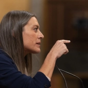 La portavoz de Junts en el Congreso, Miriam Nogueras