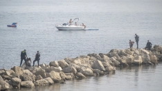 Agentes de la Guardia Civil controlando la frontera de Ceuta y Marruecos el pasado mes de agosto. Foto de archivo: Marcos Moreno / Europa Press