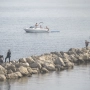 Agentes de la Guardia Civil controlando la frontera de Ceuta y Marruecos el pasado mes de agosto. Foto de archivo: Marcos Moreno / Europa Press