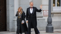 La presidenta del Tribunal Supremo y del Consejo General del Poder Judicial, Isabel Perelló y el Rey Felipe VI. Alejandro Martínez Vélez / Europa Press