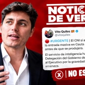 'Noticias de verdad' | El ultra Vito Quiles difunde un bulo más: el CNI no alertó de la magnitud de la crisis de Ceuta