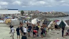 Migrantes en un nuevo asentamiento. Gabriela Sardá Núñez / Europa Press
