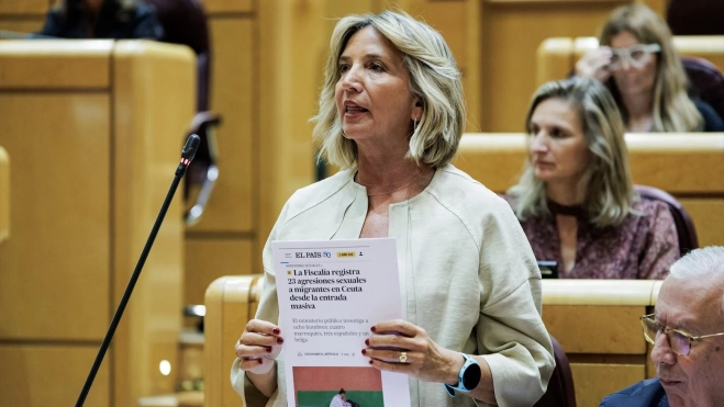 The PP spokesperson in the Senate, Alicia García. Carlos Luján / Europa Press The PP spokesperson in the Senate, Alicia García. Carlos Luján / Europa Press