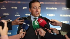 El ministro de Asuntos Exteriores, Unión Europea y Cooperación, José Manuel Albares, atiende a los medios. Eduardo Parra / Europa Press