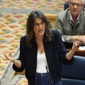 La portavoz de Más Madrid en la Asamblea de Madrid, Manuela Bergerot. Alejandro Martínez Vélez / Europa Press