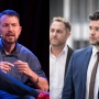 El exvicepresidente del Gobierno y exlíder de Podemos, Pablo Iglesias (i); y el portavoz de ERC en el Congreso, Gabriel Rufián (d). Elaboración propia (Imágenes de Europa Press)