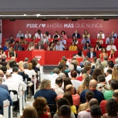 El presidente del Gobierno Pedro Sánchez, durante la reunión del Comité Federal del PSOE, en la sede nacional de la calle Ferraz, el pasado mes de junio. Foto de archivo: Jesús Hellín / Europa Press