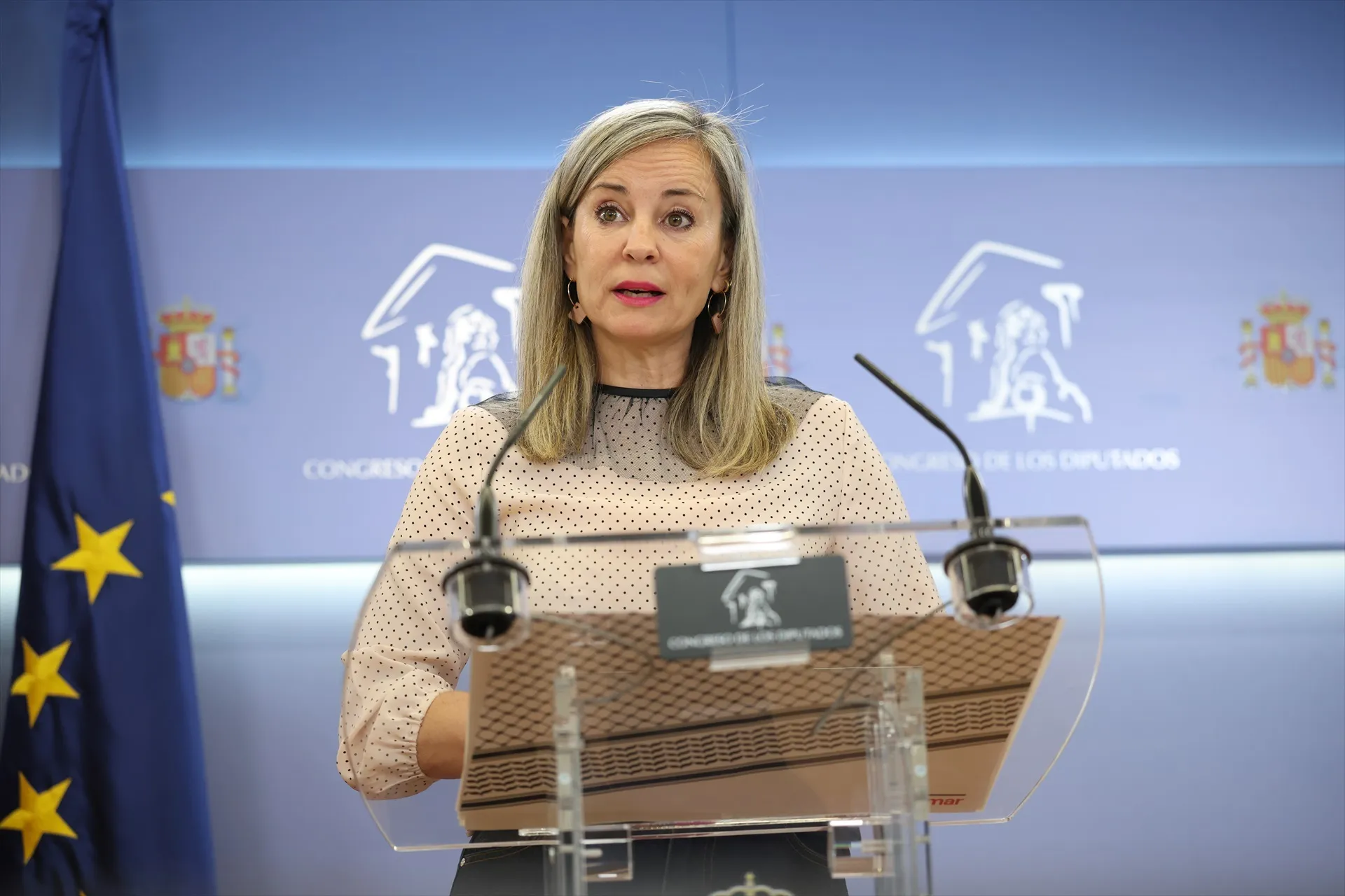La portavoz de Sumar en el Congreso, Verónica Martínez Barbero. Alejandro Martínez Vélez / Europa Press