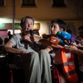 EuropaPress 7792557 maricarmen atiende medios comunicacion concentracion lema maricarmen queda
