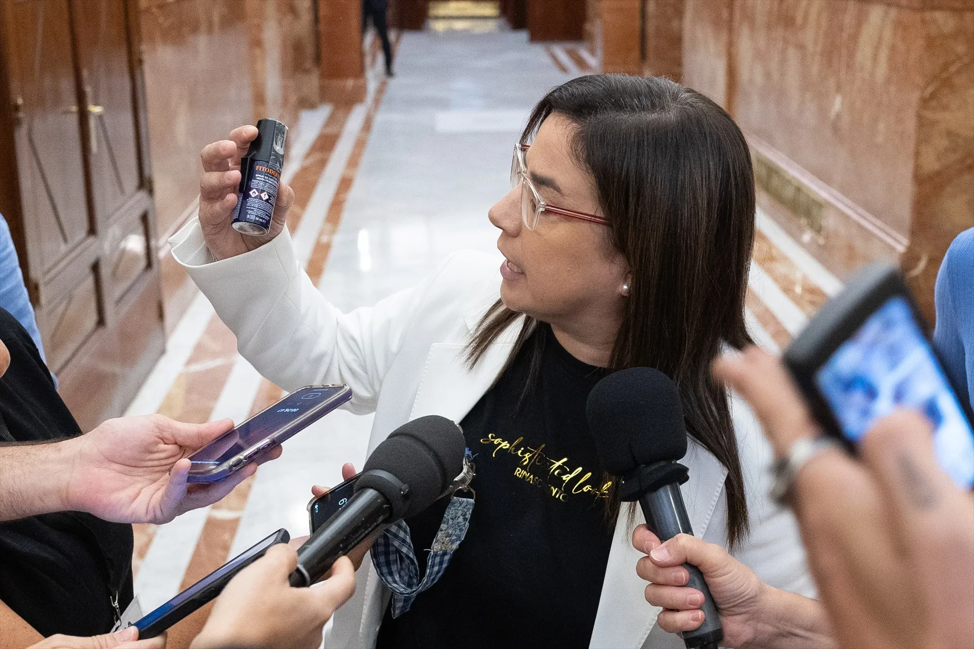 EuropaPress 7793147 diputada pp ana vazquez ser expulsada llevar bote gas pimienta sesion EuropaPress 7793147 diputada pp ana vazquez ser expulsada llevar bote gas pimienta sesion