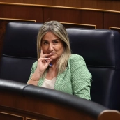 La ministra de Educación, Formación Profesional y Deportes, Milagros Tolón, en el Congreso de los Diputados. Eduardo Parra / Europa Press