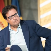 El ministro para la Transformación Digital y de la Función Pública, y líder del PSOE en Madrid, Óscar López. Diego Radamés / Europa Press