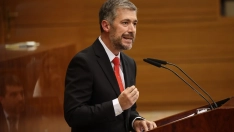 El consejero de Presidencia, Justicia y Administración Local de la Comunidad de Madrid, Miguel Ángel García Martín, durante un pleno en la Asamblea de Madrid. Alejandro Martínez Vélez / Europa Press