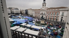 EuropaPress 7805247 vista acampada vivienda puerta sol 28 septiembre 2026 madrid espana