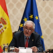 El presidente del Tribunal Constitucional, Cándido Conde-Pumpido, el pasado mes de abril. Foto de archivo: Matias Chiofalo / Europa Press